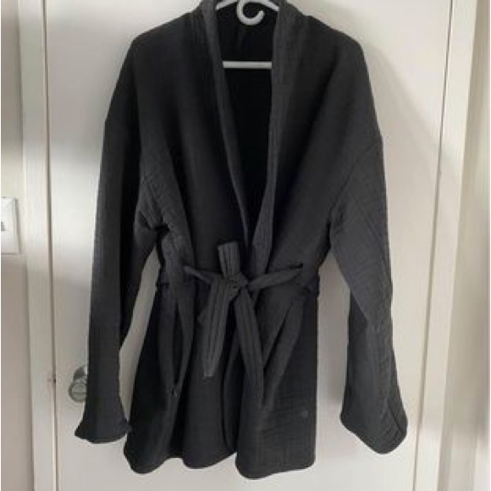 Women's Black Belted Jacket